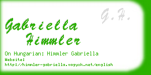 gabriella himmler business card